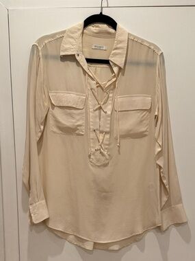 Equipment Utility Lace-Up Shirt Vince, L'Agence, Theory, Joie, M.M.LaFleur